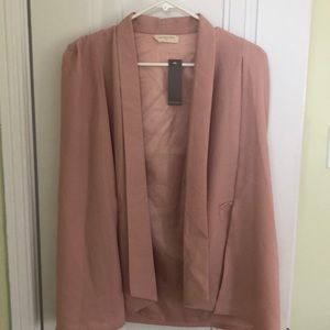 Blush Colored Cape Blazer